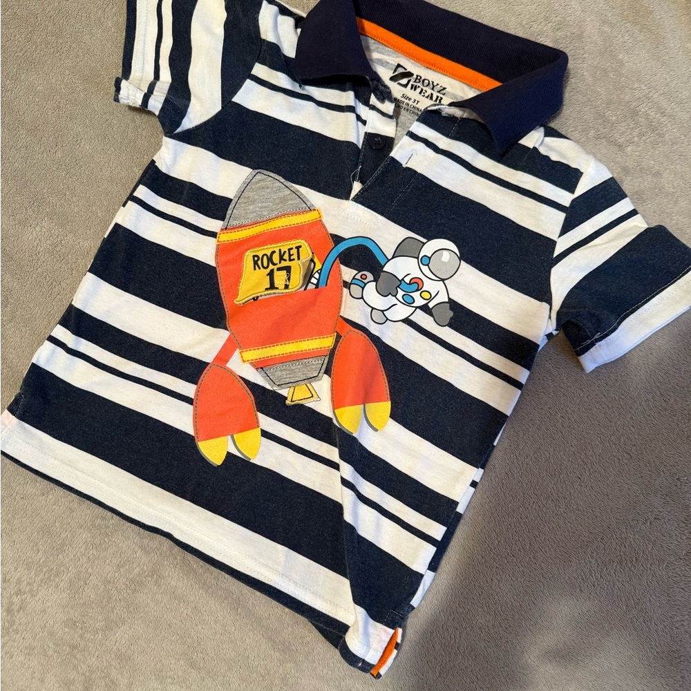 Navy Striped Rocket Shirt